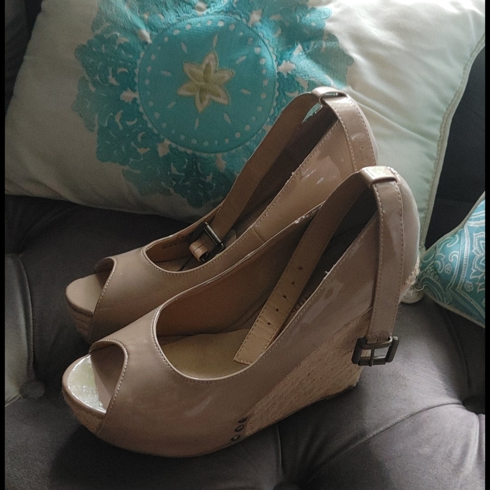 Chinese Laundry nude platform heels